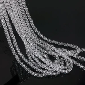 8mm Crystal Beads String White Transperent